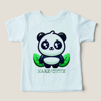 Premium Cute Panda And Leaves