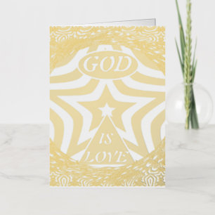 Premium Dios es el amor Estrella Oro Elegante