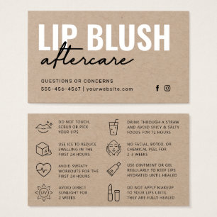 Premium Kraft Modern Lip Rubor Tattoo Aftercare
