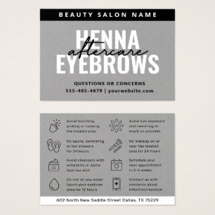Premium Silver Eyebrow Tint Henna Brows Afcare