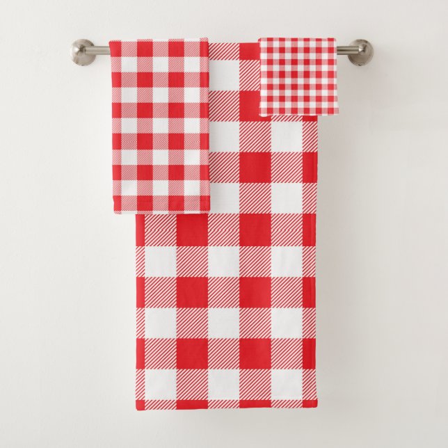 Premium Stylish Red and White Checkered (In situ)