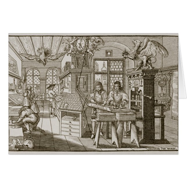 Prensa alemana medieval (grabado) (Anverso (Horizontal))