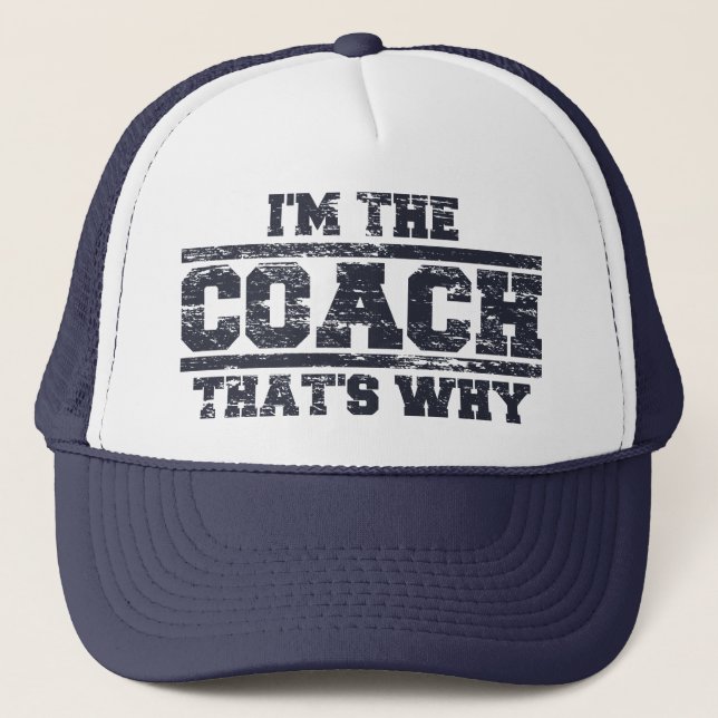 Preocupado, soy el entrenador, por eso Gorra (Anverso)