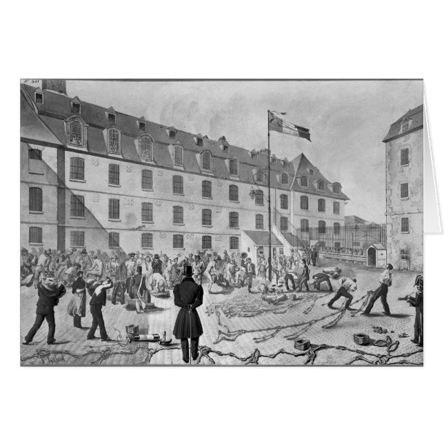 Preparación del shackling de los convicts (Anverso (Horizontal))
