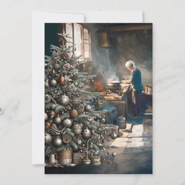 PREPARÁNDOSE PARA LA CENA DE NAVIDAD (Anverso)