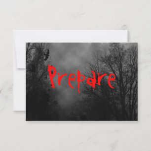 Preparar la plantilla de RSVP de Halloween con cie