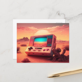 Prepárate para divertirte con una postal de consol