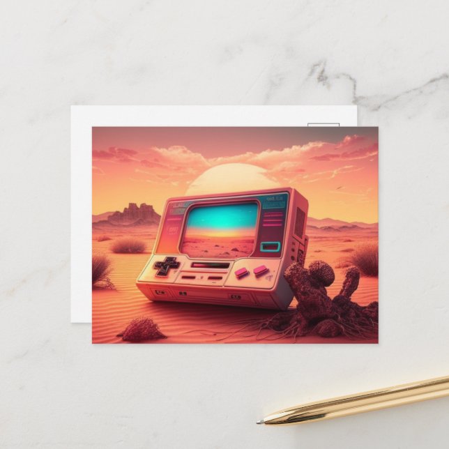 Prepárate para divertirte con una postal de consol (Anverso/Reverso In Situ)