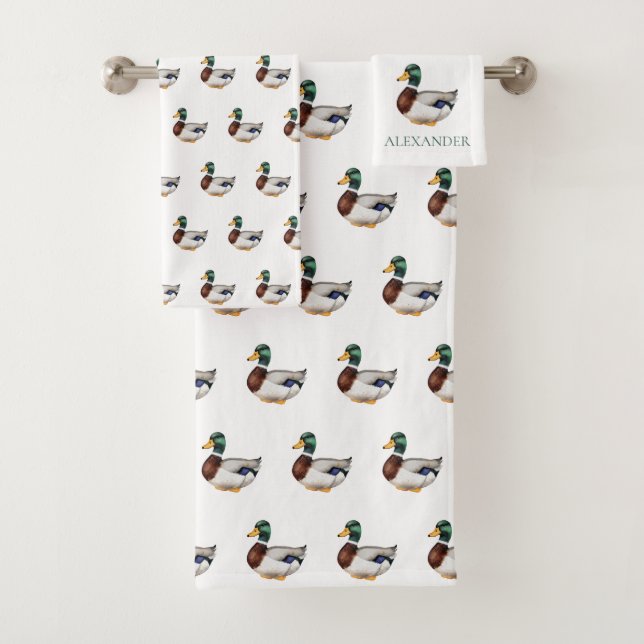Preppy Mallard Duck Personalizado (In situ)