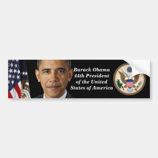 Pres. Retrato de Obama, pegatina para el (Frente)