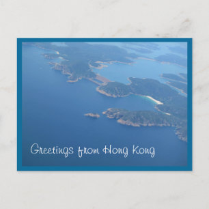 Presa este en la postal de Hong Kong