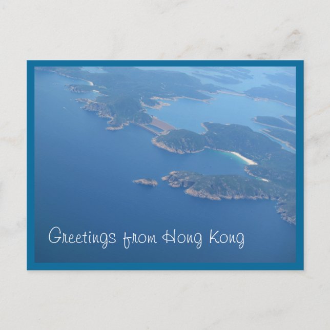 Presa este en la postal de Hong Kong (Anverso)