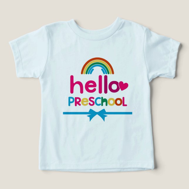 Preschool T-shirt - First Day Preschool T-shirts  (Diseño delantero )