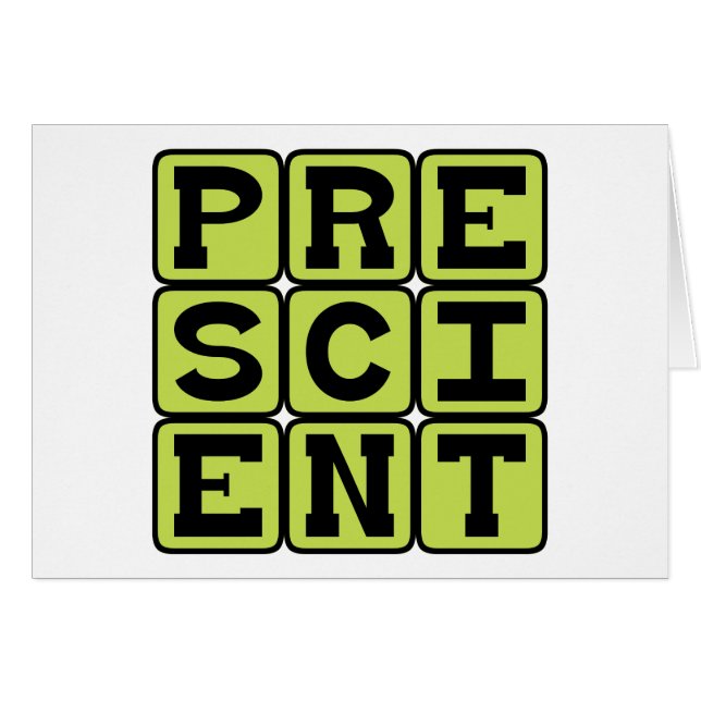 Presciente, Conocimiento previo (Anverso (Horizontal))