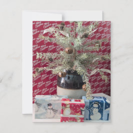 Presenta tarjeta de vacaciones plana