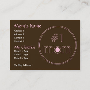 Presentación #1 mamá - tarjeta de la mamá - Brown y diseño
