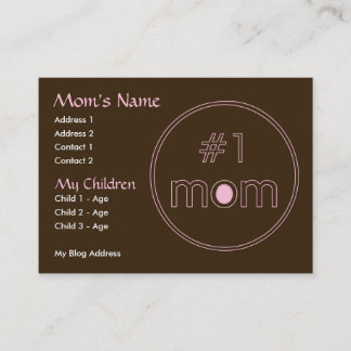 Presentación #1 mamá - tarjeta de la mamá - Brown y diseño