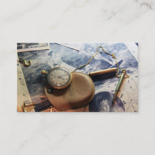 Presentación A tiempo arte capturado del diseño de la tarjeta