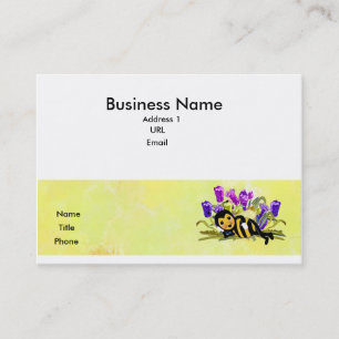 Presentación Abeja linda que pone en tarjeta de visita de