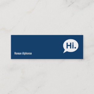 Presentación Azul moderno - tarjeta del perfil de la datación