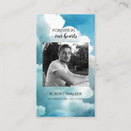 Presentación Azul para siempre en nuestra tarjeta de oración fu