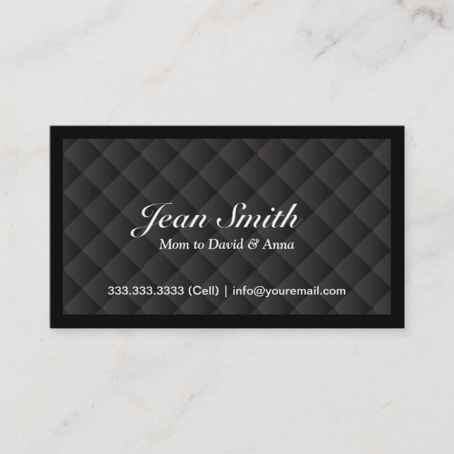 Presentación Clásica Tarjeta de mamá de Cuello de Diamante Oscu (Anverso)