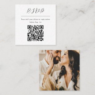 Presentación Código QR Foto en línea Tarjeta de respuesta Rsvp