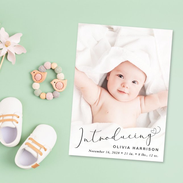 Presentación de la foto del anuncio de nacimiento  (Subido por el creador)