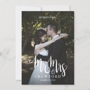Presentación de la moderna Invitación matrimonial 