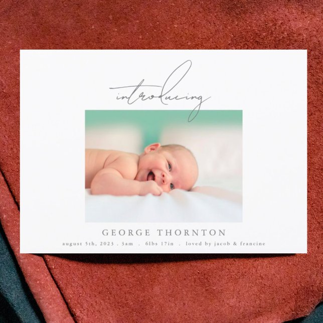 presentación de un simple anuncio de nacimiento de (Subido por el creador)