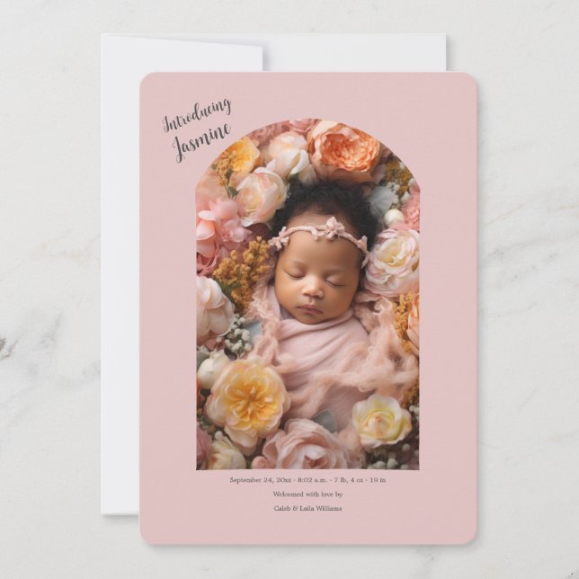 Presentación del anuncio del nacimiento de la foto (Anverso)