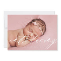 Presentación del anuncio del nacimiento del bebé /