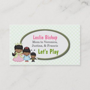 Presentación Dress Up Cute Kids Juega la tarjeta de citas