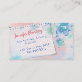 Presentación El color de agua florece la tarjeta de la mamá