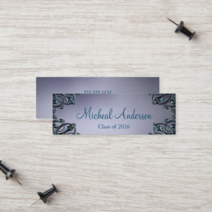 Presentación Elegante tarjeta de graduación de plata