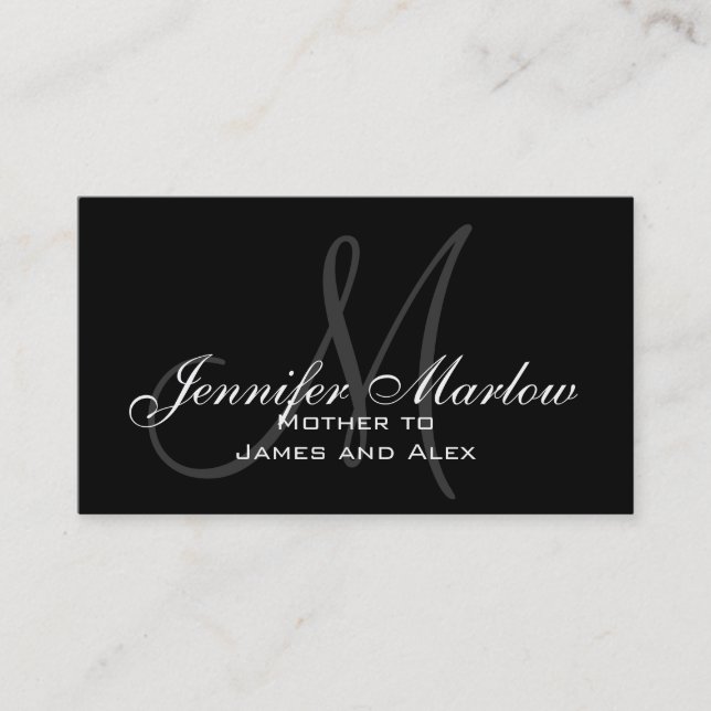 Presentación Elegante tarjeta de llamadas de mami de Personaliz (Anverso)