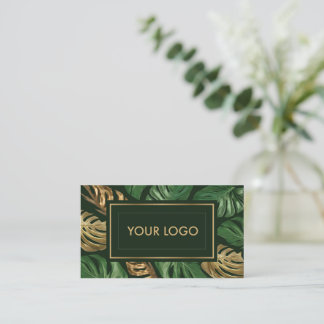 Presentación Elegante tarjeta de visita para temas tropicales