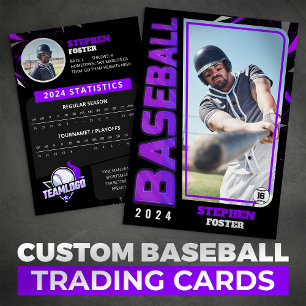Presentación Estadísticas de la tarjeta de jugador de béisbol p