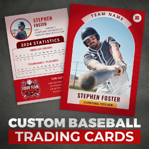 Presentación Foto de jugador de tarjeta de béisbol profesional 