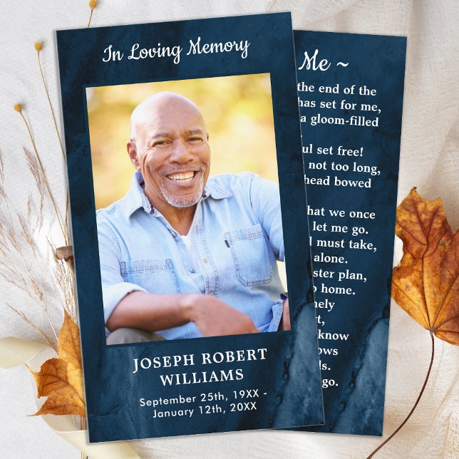 Presentación Funeral Memorial Tarjeta de Oración Blue Marble Ph (Subido por el creador)