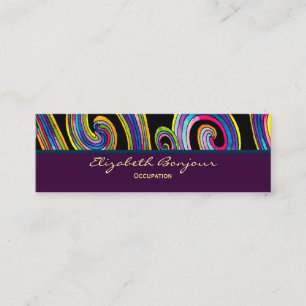 Presentación Groovy Swirls ~ Tarjeta de visita / Tarjeta de lla