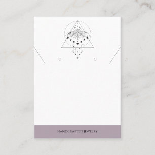 Presentación Heather Moon Phase Moth Tarjeta de visualización