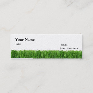 Presentación La hierba es una mini tarjeta de visita más verde