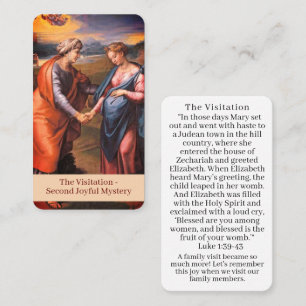 Presentación La tarjeta de oración de visitas