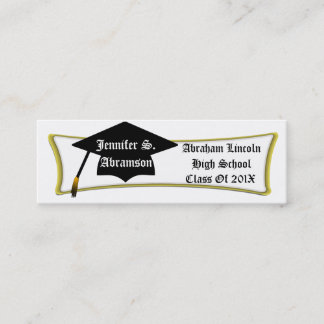 Presentación La tarjeta personal de la graduación, añade