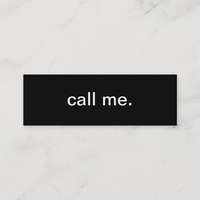 Presentación Llamada de la tarjeta de visita (Anverso)