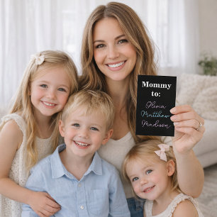 Presentación Mamá a: Niños azules rosados nombran tarjeta de ll