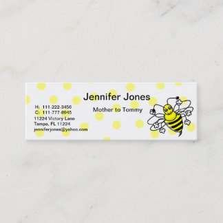 Presentación Manosee la tarjeta de visita de la abeja