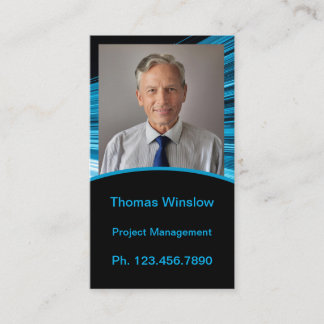 Presentación Mini Reanudar tarjeta | Tarjeta de red Azul Negro