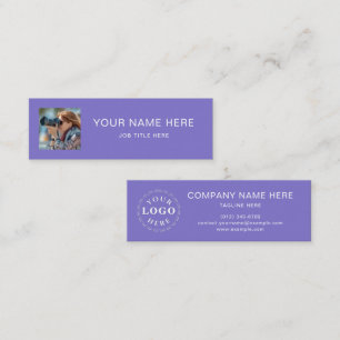 Presentación Mini tarjeta de llamadas de lavanda sólida con gui